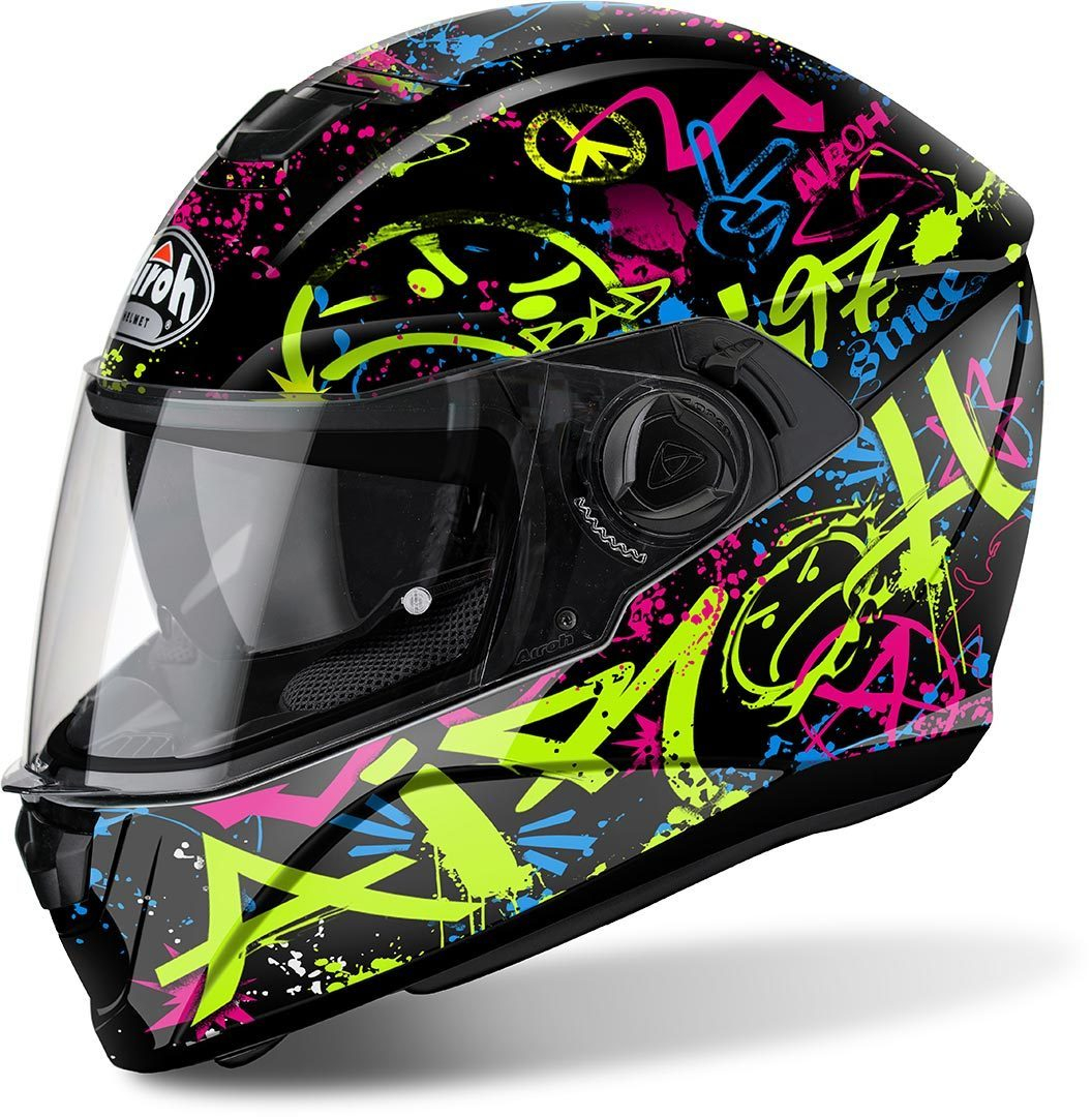 Airoh Storm Cool Bicolor Gloss Full Face Motorcycle Helmet(stcb17)