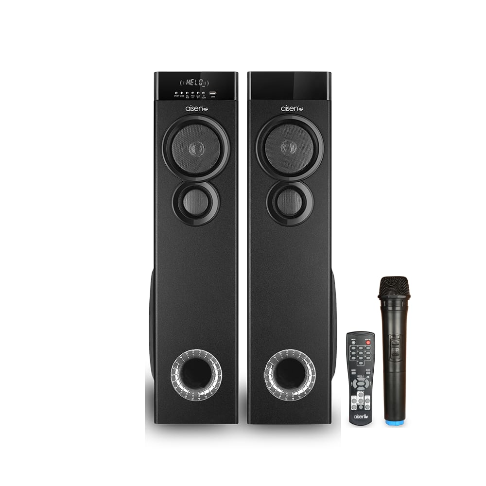 Aisen 110W RMS Twin Tower Speaker (Wooden Finish Edition) – A11UFB500