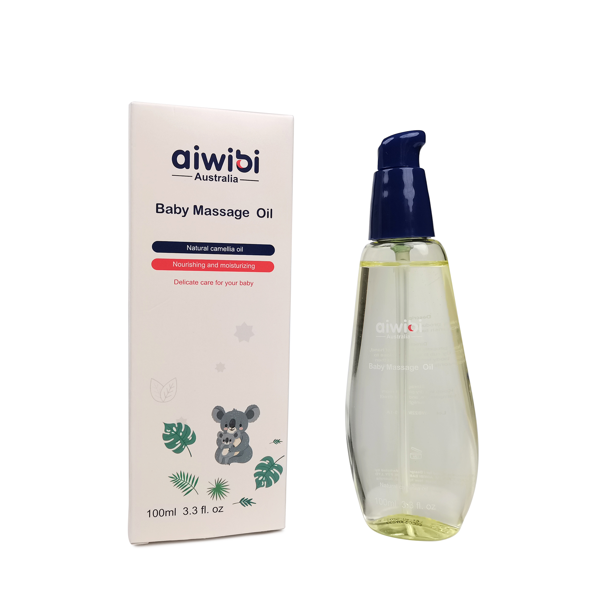 Aiwibi Natural Camellia Seed Baby Massage Oil - 100Ml