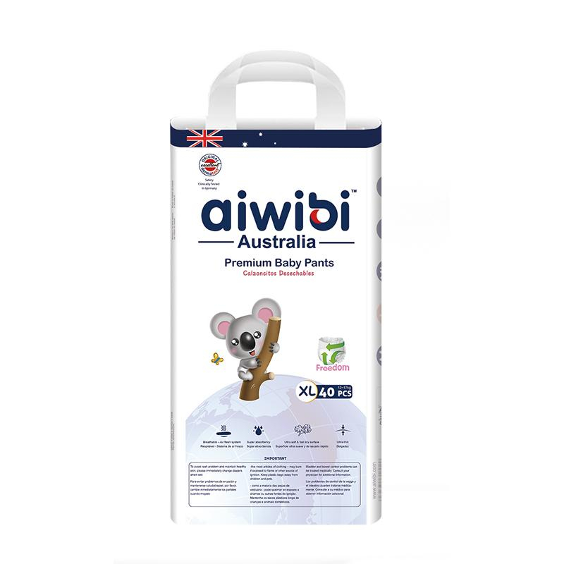 Aiwibi Disposable Breathable Baby Diapers With Elastic Waistband - XL40