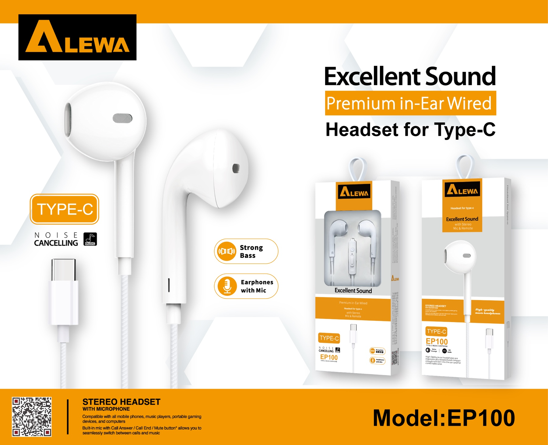 Alewa Ep100 Type C Earphone