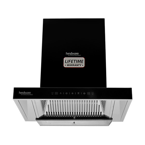Hindware Alicia Plus 60 Auto Clean Chimney Auto Clean Wall Mounted Chimney  (Black 1200 Cmh)