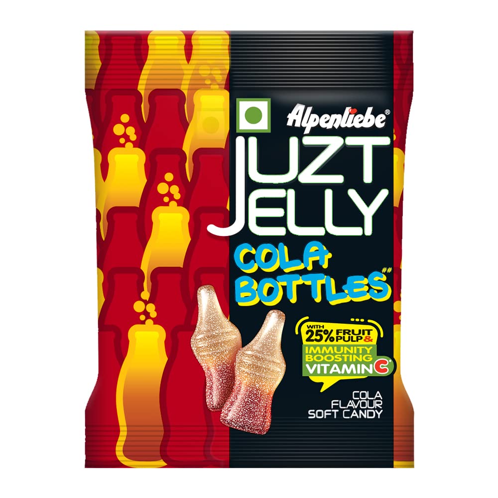Perfetti Alpenliebe Juzt Jelly Cola Flavour Bottles Pouch 67.5gm
