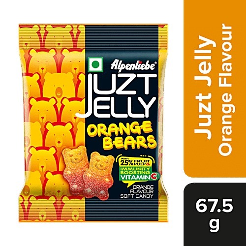Perfetti Alpenliebe Juzt Jelly Orange Flavor Bears 67.5 g