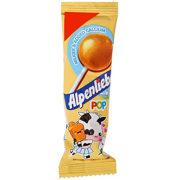 Alpenliebe Pop Caramel Toffee Lollipop 8gm