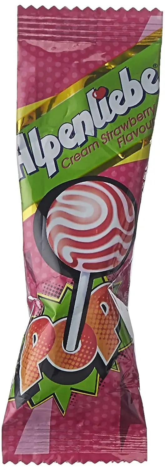 Alpenliebe Pop Cream Strawberry Flavour- 8gm