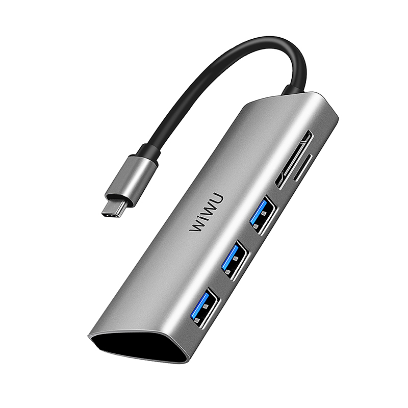 WiWU Alpha 532ST 5 In1 Laptop USB C Hub