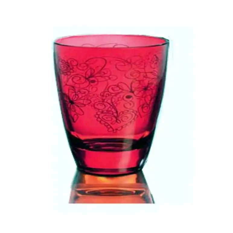 Luigi Bormioli Alpi 6pc Tumbler 290 Deco. Ros.