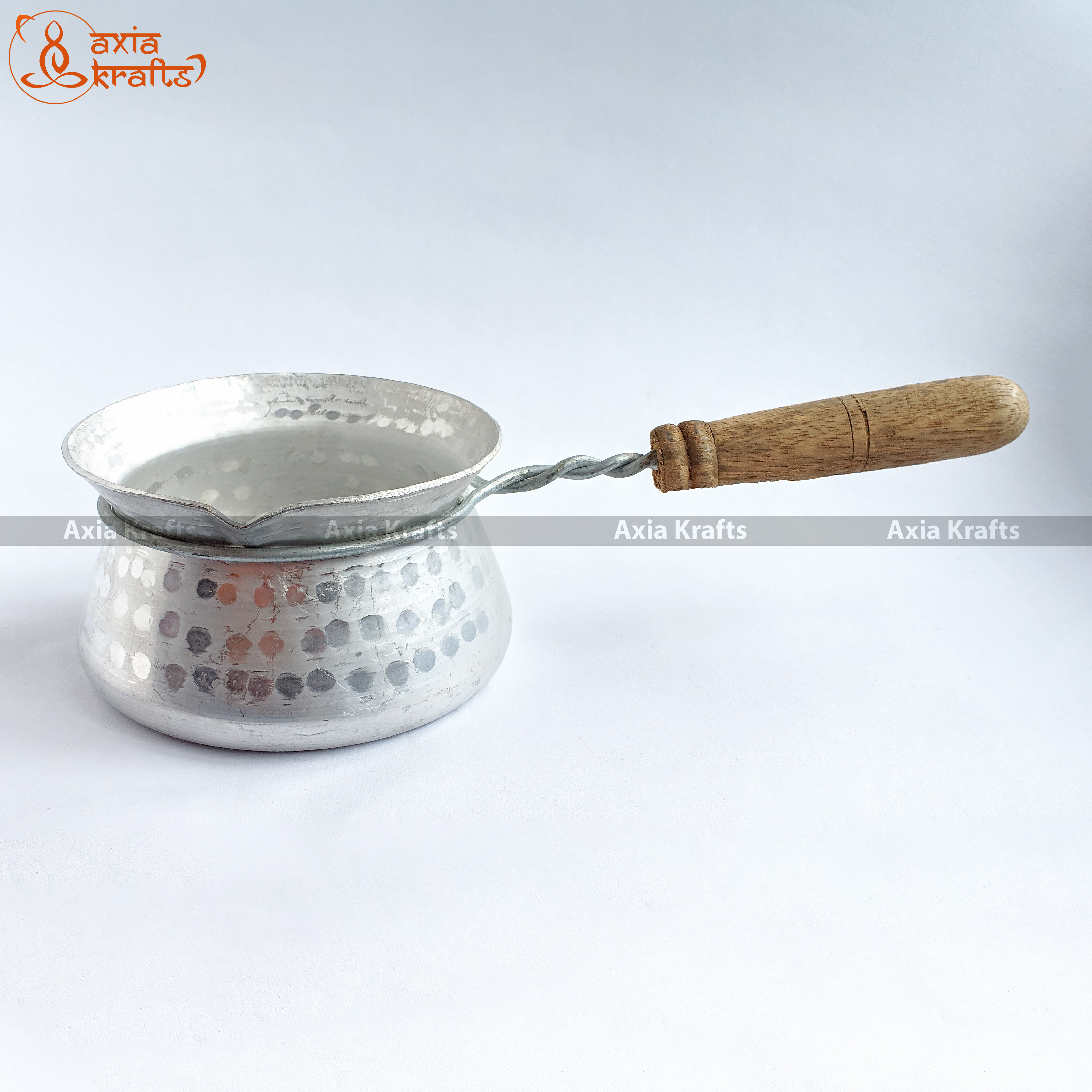 Axia Krafts Aluminum Tea pot-7.5 inch diameter | Tapke