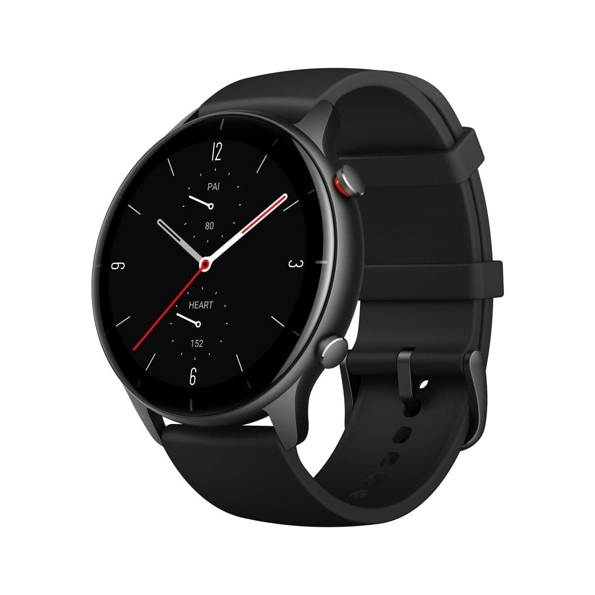 Amazfit GTR 2e Smartwatch with AMOLED Display, SpO2 & Stress Monitor (Obsidian Black)