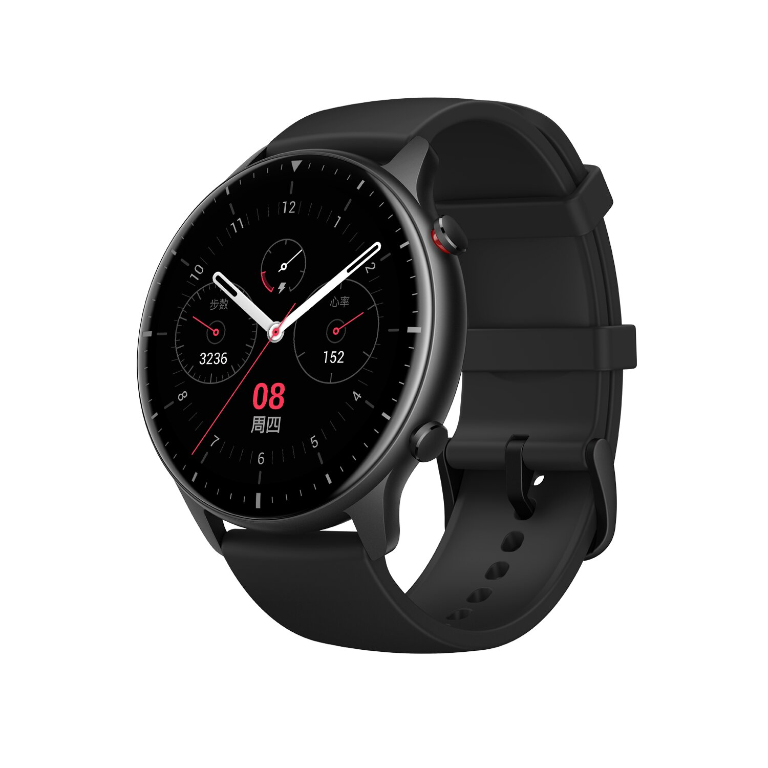 Amazfit GTR 2 Smart Watch, 1.39" AMOLED Display, SpO2 & Stress Monitor, Built-in Alexa, Built-in GPS, Bluetooth Phone Calls, 3GB Music Storage, 14-Day Battery Life, 90 Sports Modes (Sport Edition)