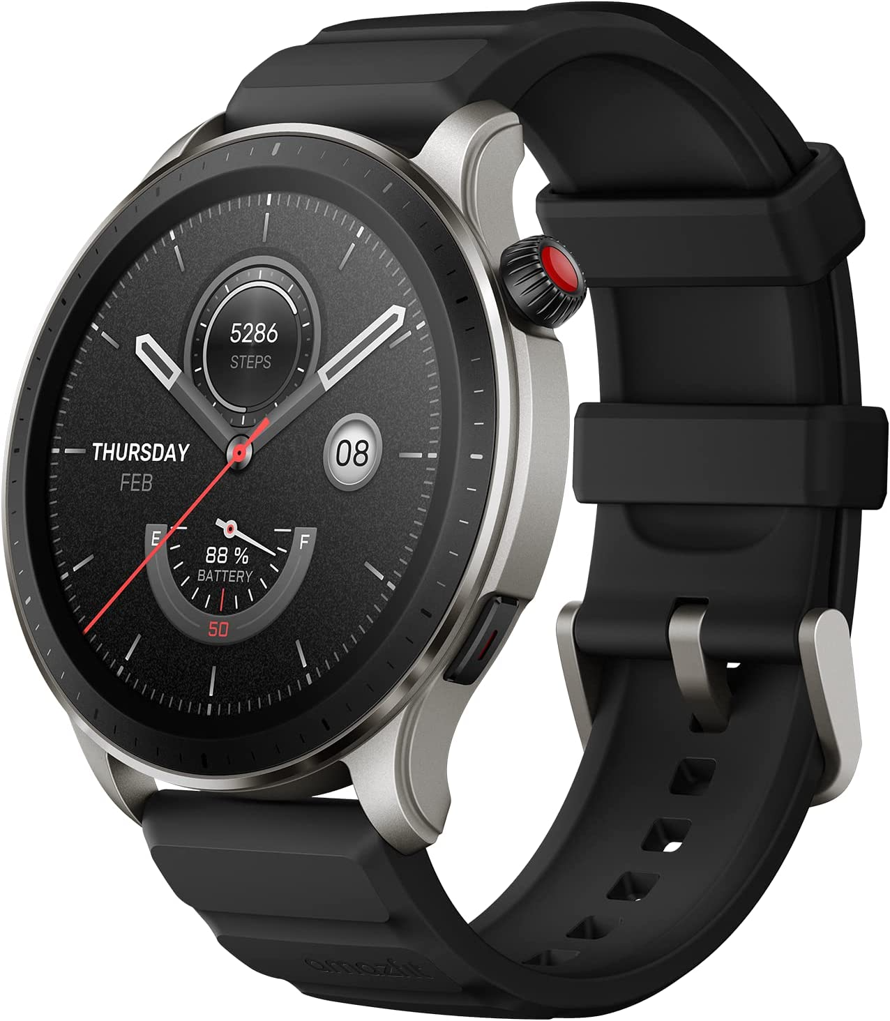 Amazfit GTR 4 Smart Watch for Men Android iPhone, Dual-Band GPS, Alexa Built-in, Bluetooth Calls, 150+ Sports Modes, 14-Day Battery Life, Heart Rate Blood Oxygen Monitor, 1.43”AMOLED Display