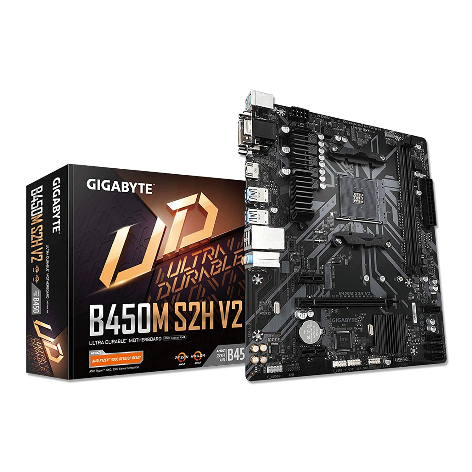Gigabyte Amd B450m S2h V2 Ultra Durable Microatx Motherboard Ddr4
