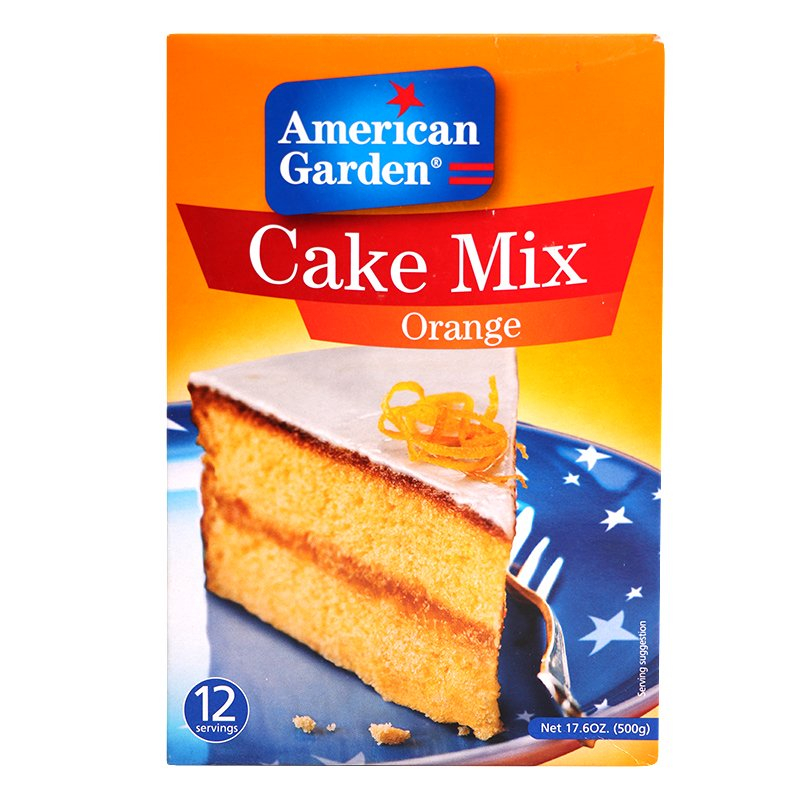 American Garden Orange Cake Mix - 500g