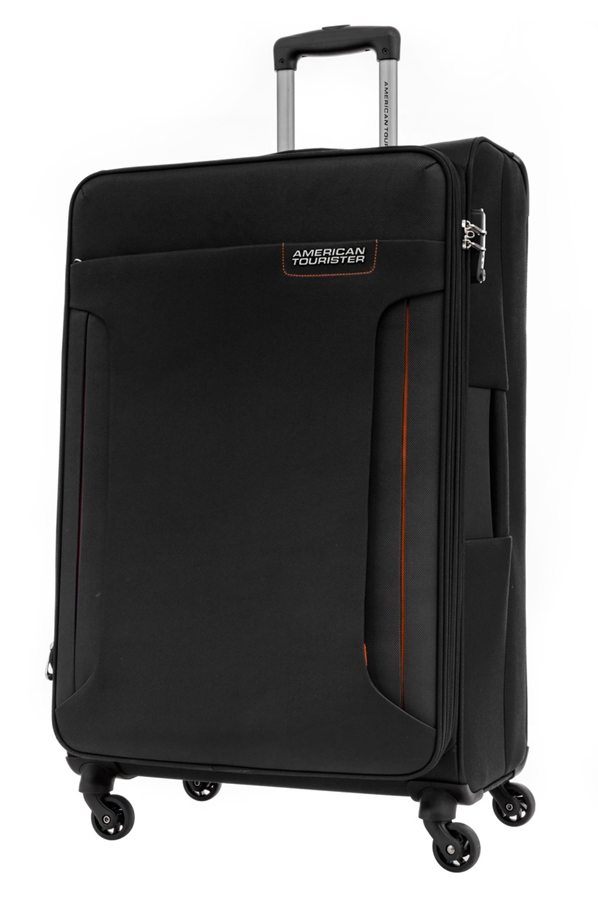 American Tourister Troy Polyester Softsided Suitcase Black 79 cm