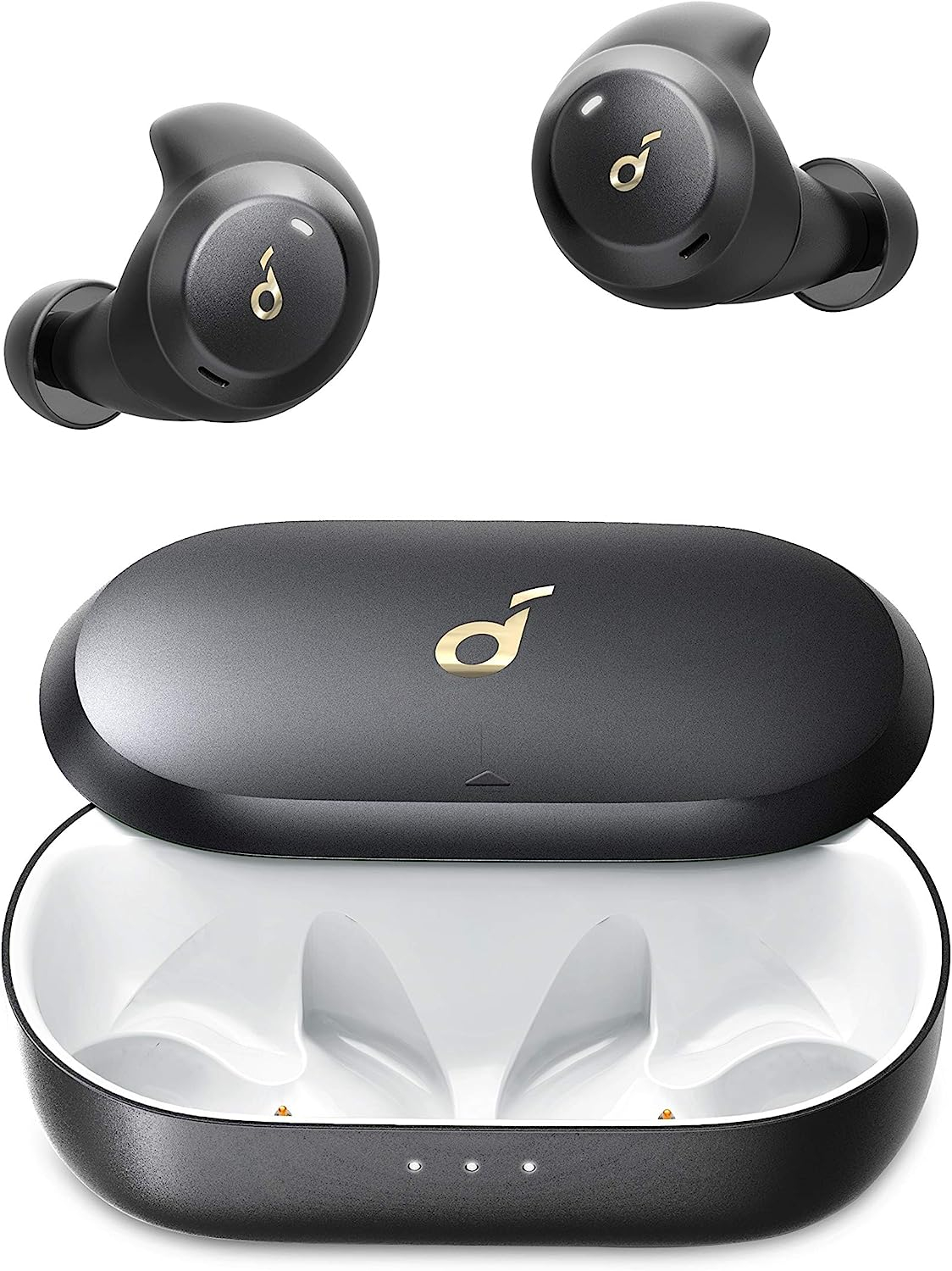 Soundcore by Anker Spirit Dot 2 True Wireless Earbuds, Deep Bass, IPX7 Waterproof, Sweatproof, 16H Playtime, Fast Charge, Comfortable AirWings, Bluetooth 5, Sports Earphones, Workout, Gym, Jogging