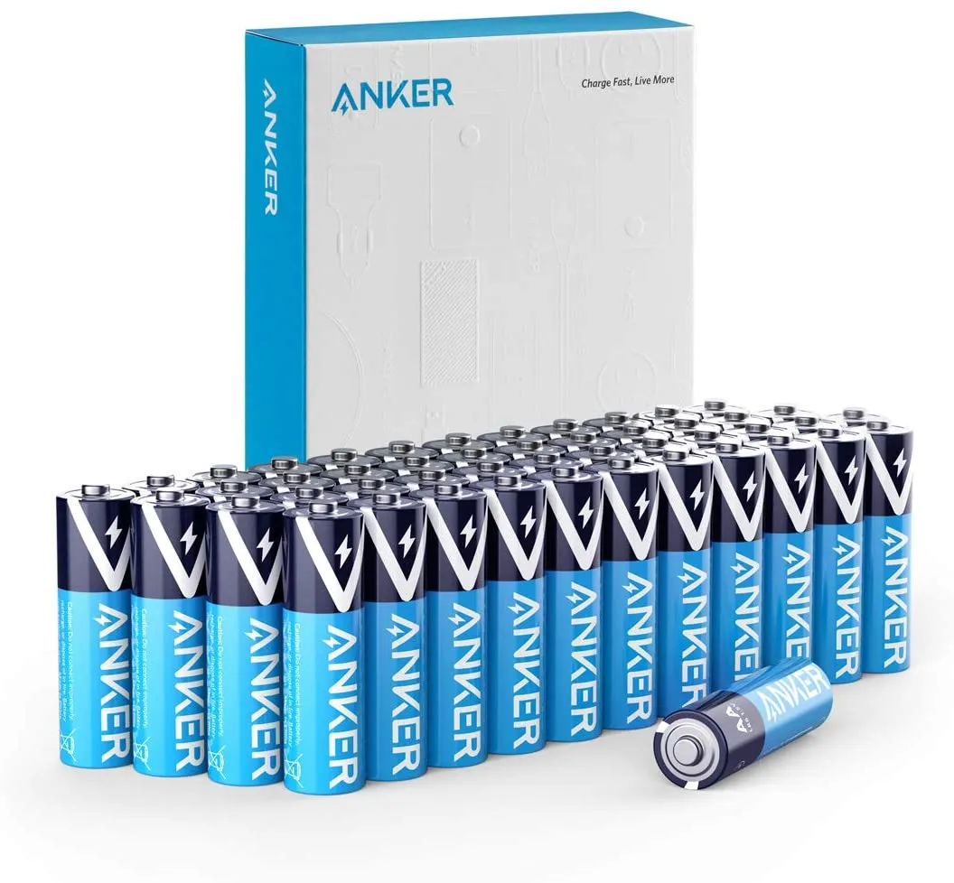Anker Alkaline AA Batteries (48-Pack)
