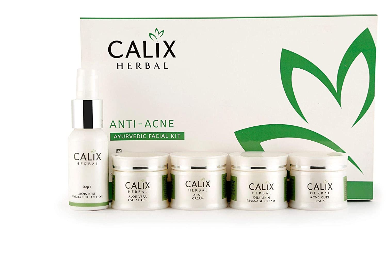 Calix Herbal Organic Anti Acne Ayurvedic Facial Kit For Anti Acne & Pimple Control with Neem and Honey | For Women & Men Suitable For All Skin Type-260gm