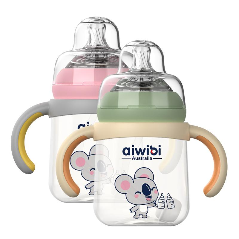 Aiwibi Anti-Gas Breast-Like Baby Feeding Bottle 240ml