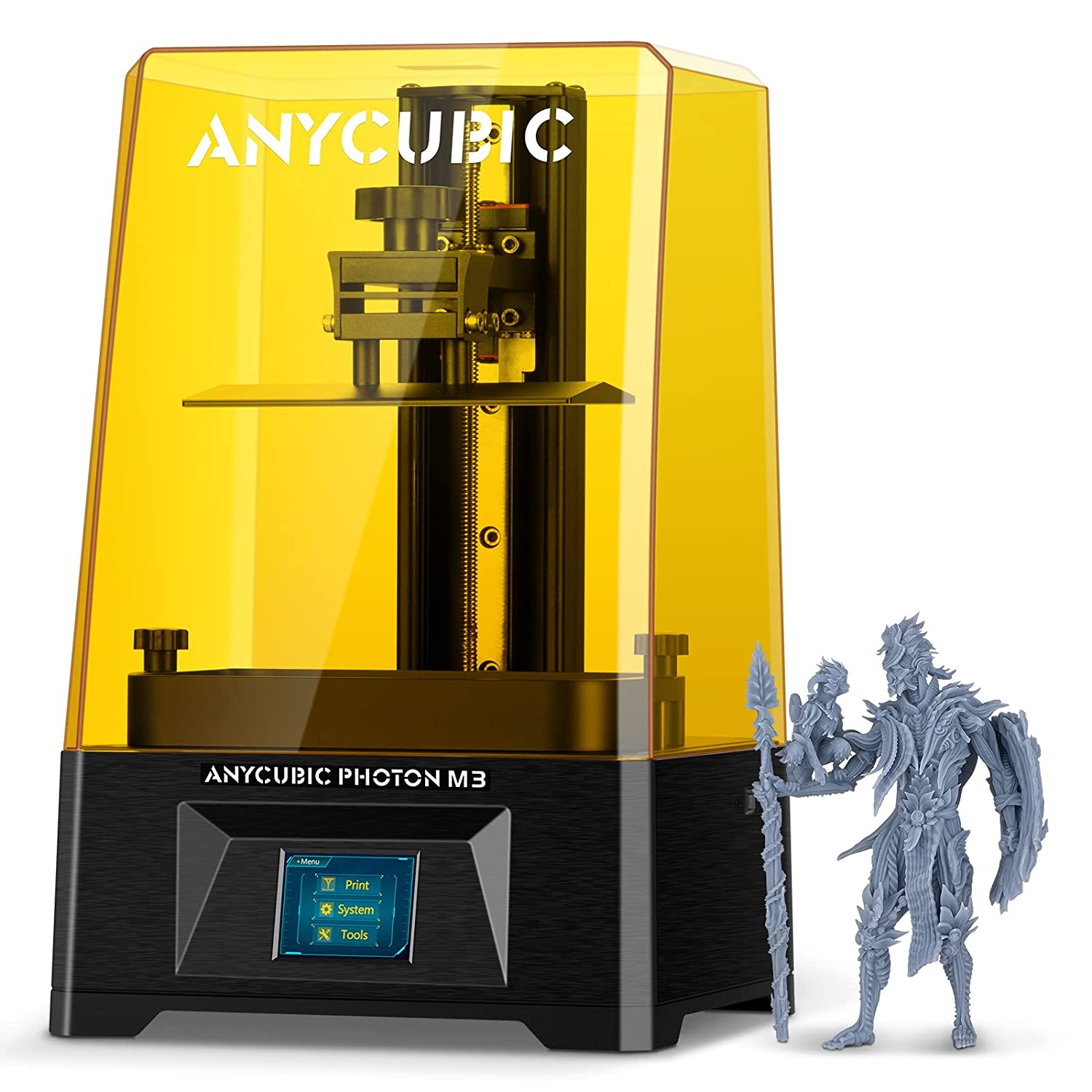 ANYCUBIC Photon M3 Resin 3D Printer, 7.6'' LCD SLA UV 3D Resin Printer with 4K+ Monochrome Screen, Protective Film, Fast Printing, Max Printing Size 7.08" × 6.45" × 4.03"