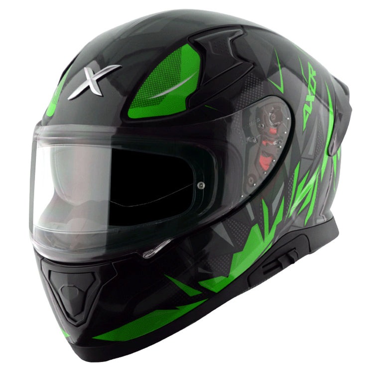 Axor Apex Hunter Helmet Black Neon Green
