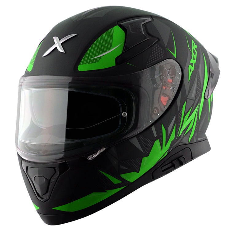 Axor Apex Hunter Helmet Dull Black Neon Green
