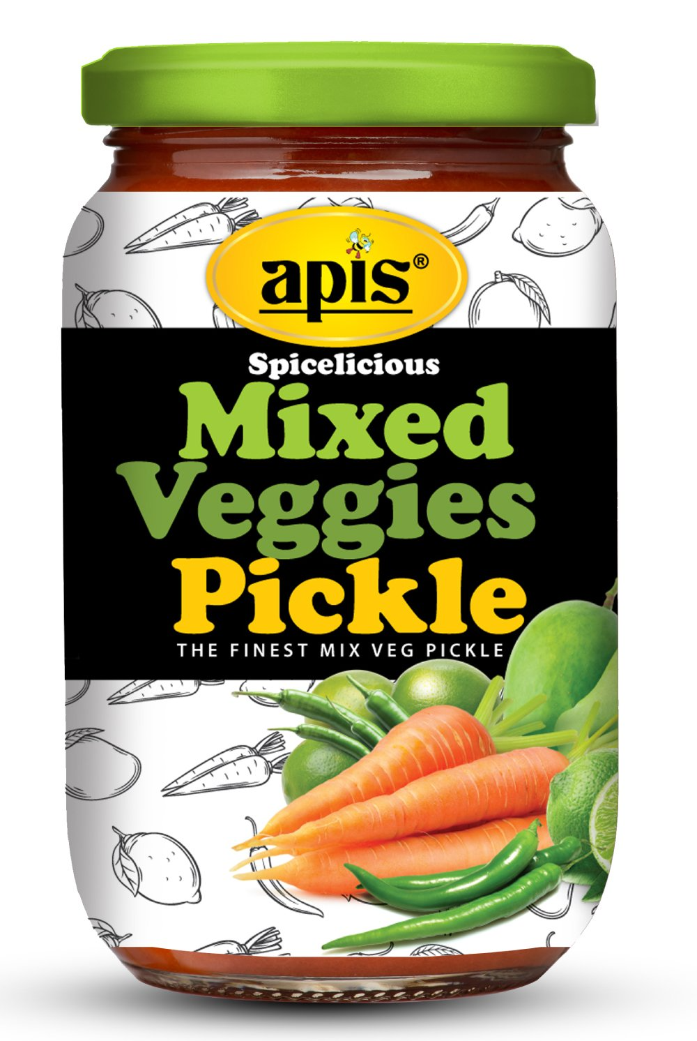 Apis Mixed Veggies Pickle, 500g