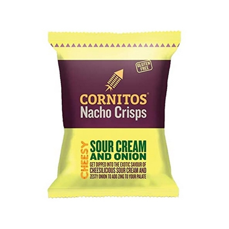 Cornitos Nacho Crisps, Cheesy Sour Cream and Onion - 60g