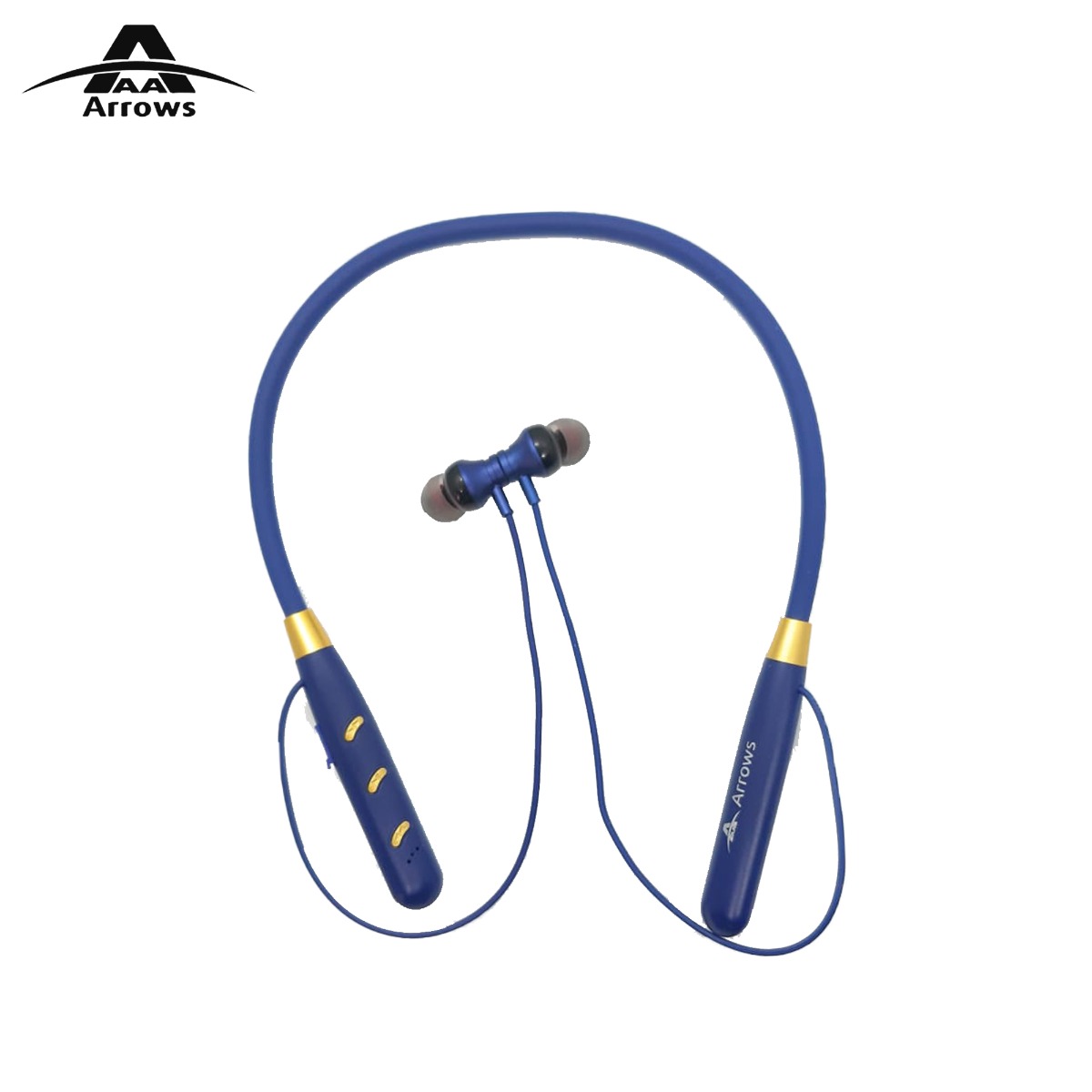 Arrows BT02 Bluetooth Neckband with Imported Chip - 45 Hours Continuous Music Play