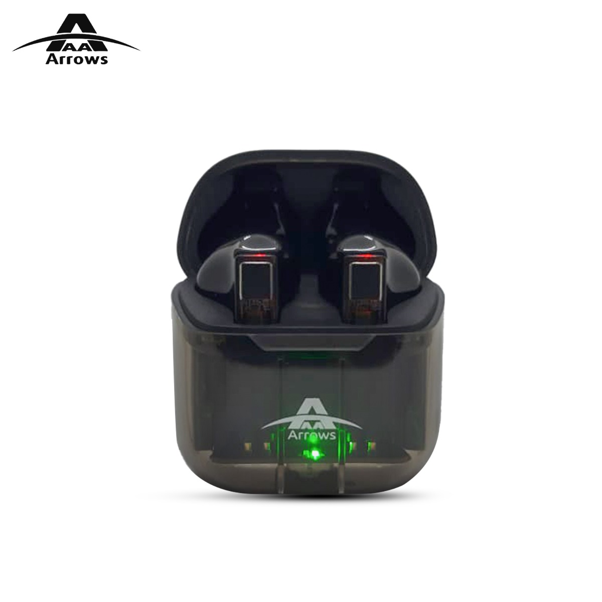 ARROWS P60 Pro Transparent Wireless Bluetooth Earbuds | 20 Hrs talk time