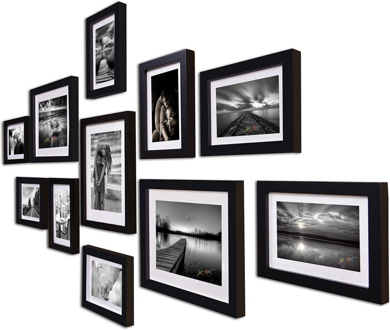 Art street Boulevard Set of 11 Individual Photo Frames/Wall Decor