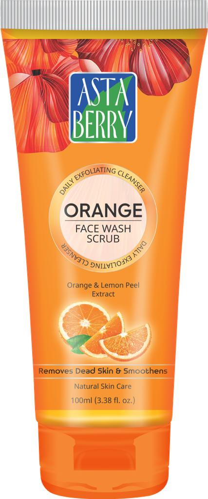 Astaberry Orange Face Wash Scrub 100ml