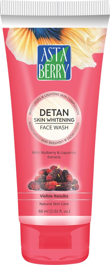 Astaberry Detan Skin Whitening Face Wash 60ml