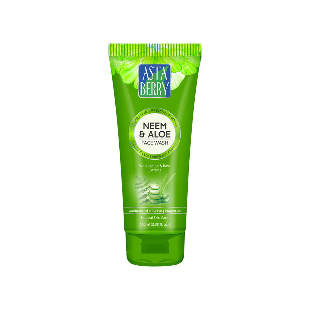 Astaberry Neem Aloe Vera Face Wash | Antibacterial & Purifying Properties 100 ml