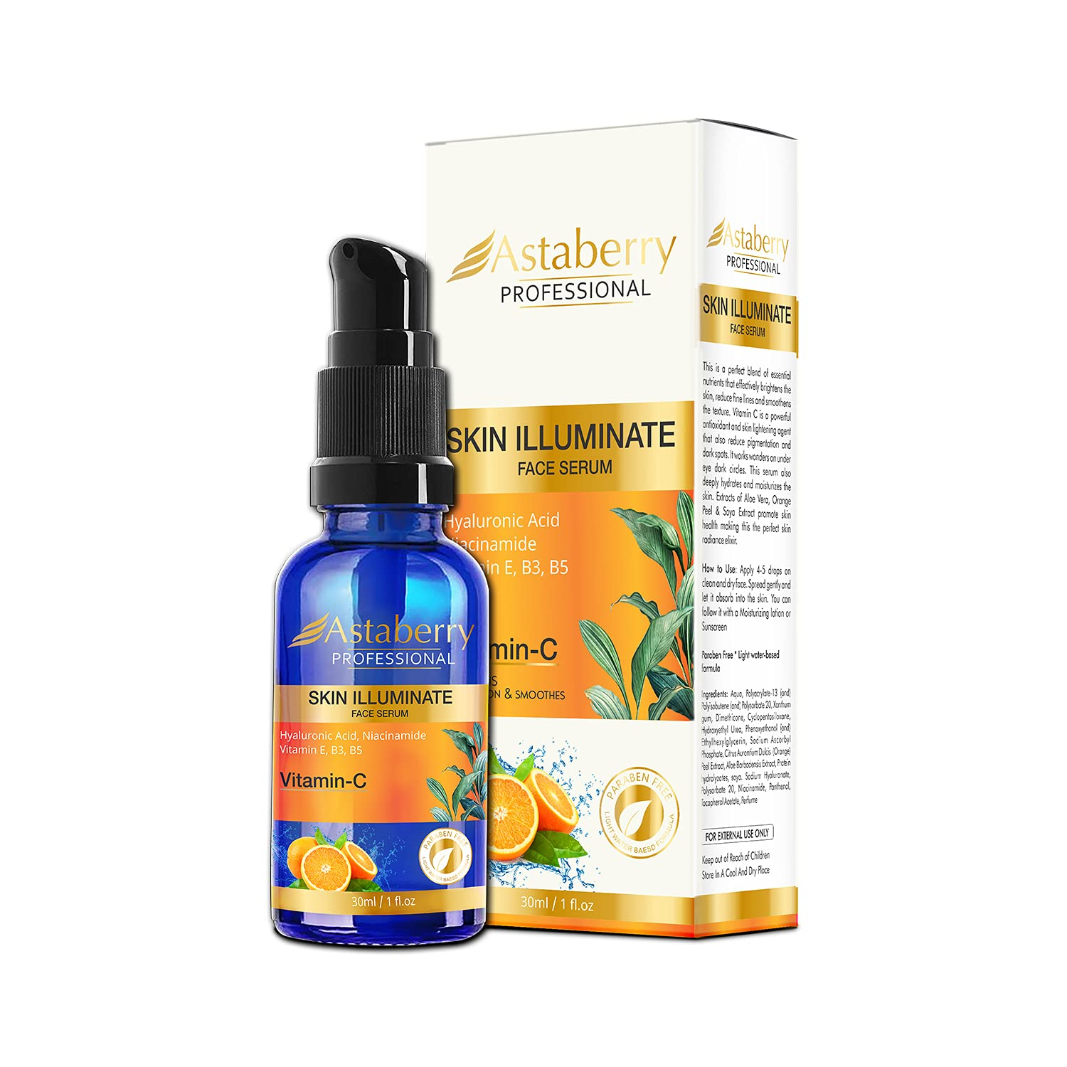 Astaberry Professional Skin illuminate Face Serum with Vitamin C 30ml