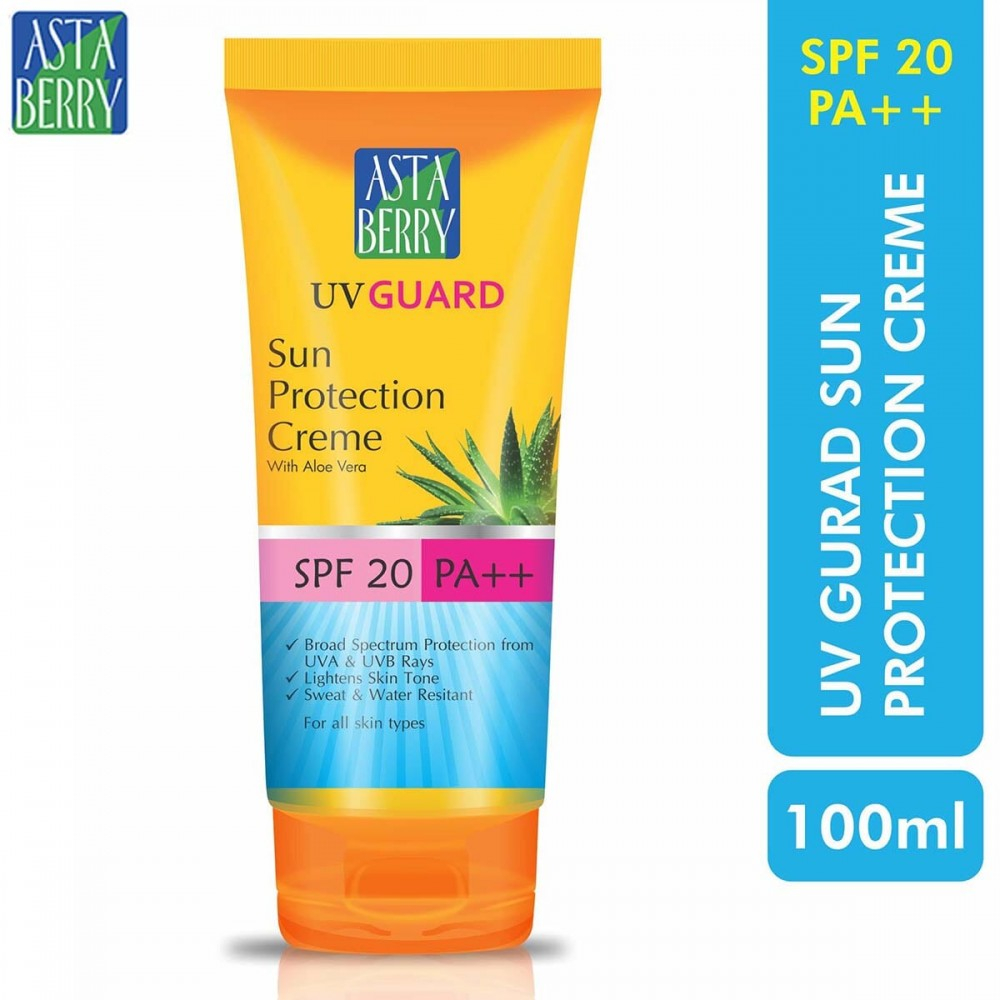 Astaberry UV Guard Sun Protection Creme SPF 20 100ml