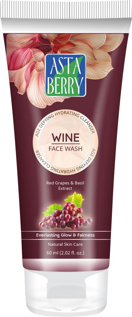 Astaberry Wine Face Wash 60ml