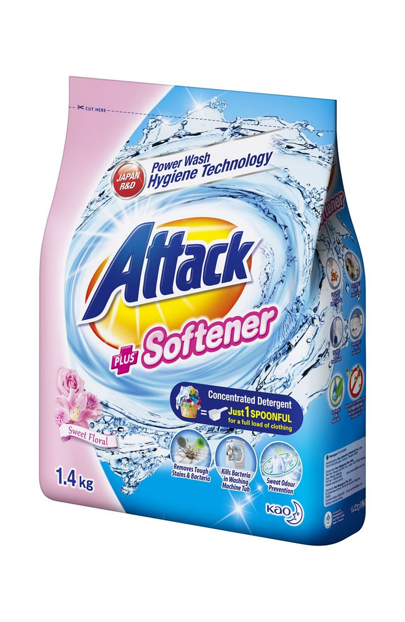 Attack Plus Softener Sweet Floral 1.4kg