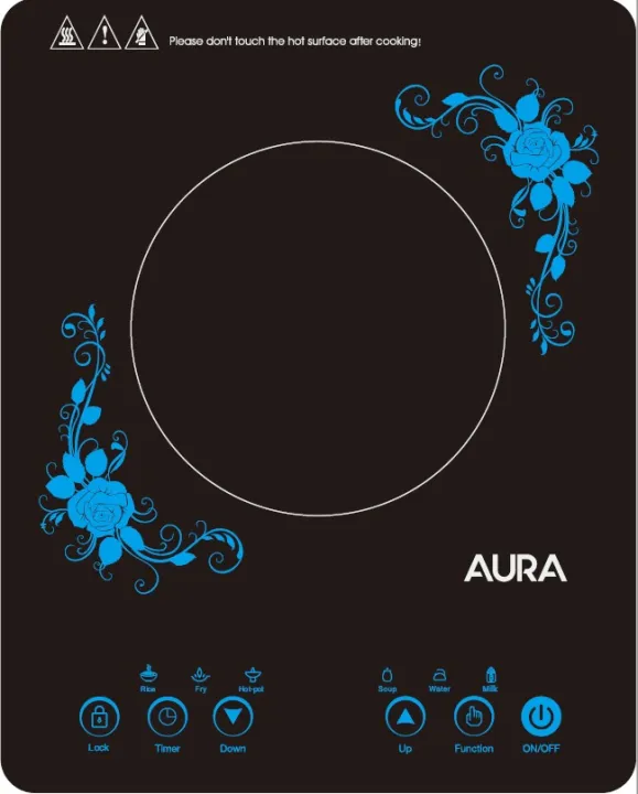 Aura Black Crystal Top Aura Induction AU20ICGA
