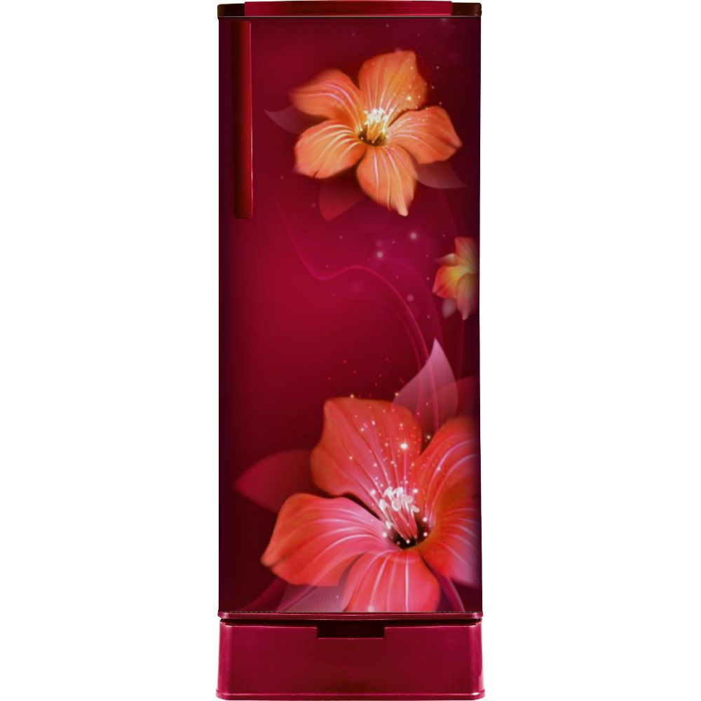 Aura Red Color Single Door Refrigerator AU190RVN