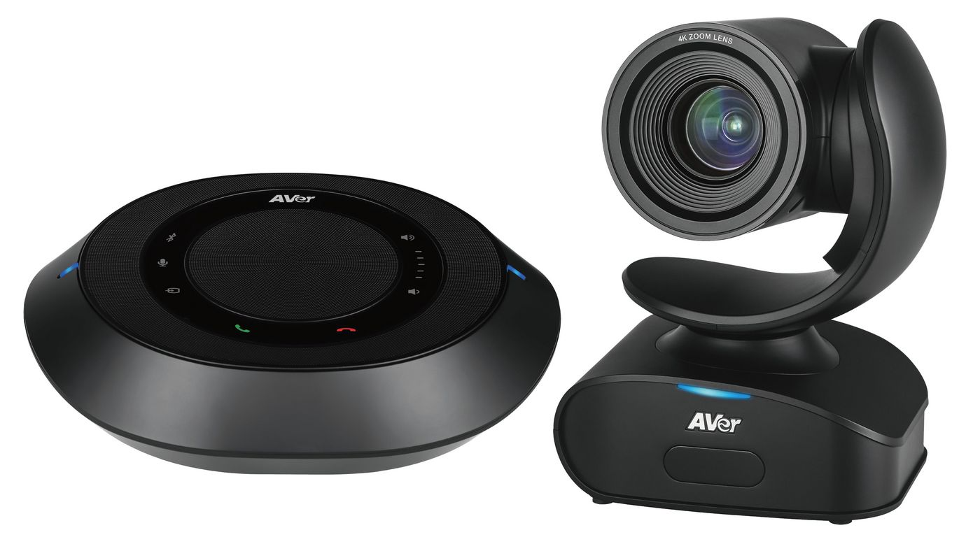 Aver Video Conferencing Kit 61U0200000AC - 4K 30fps, Bluetooth / USB, 3.5mm, RJ-45, DIN 6, 130.7x97.8x171.1 mm
