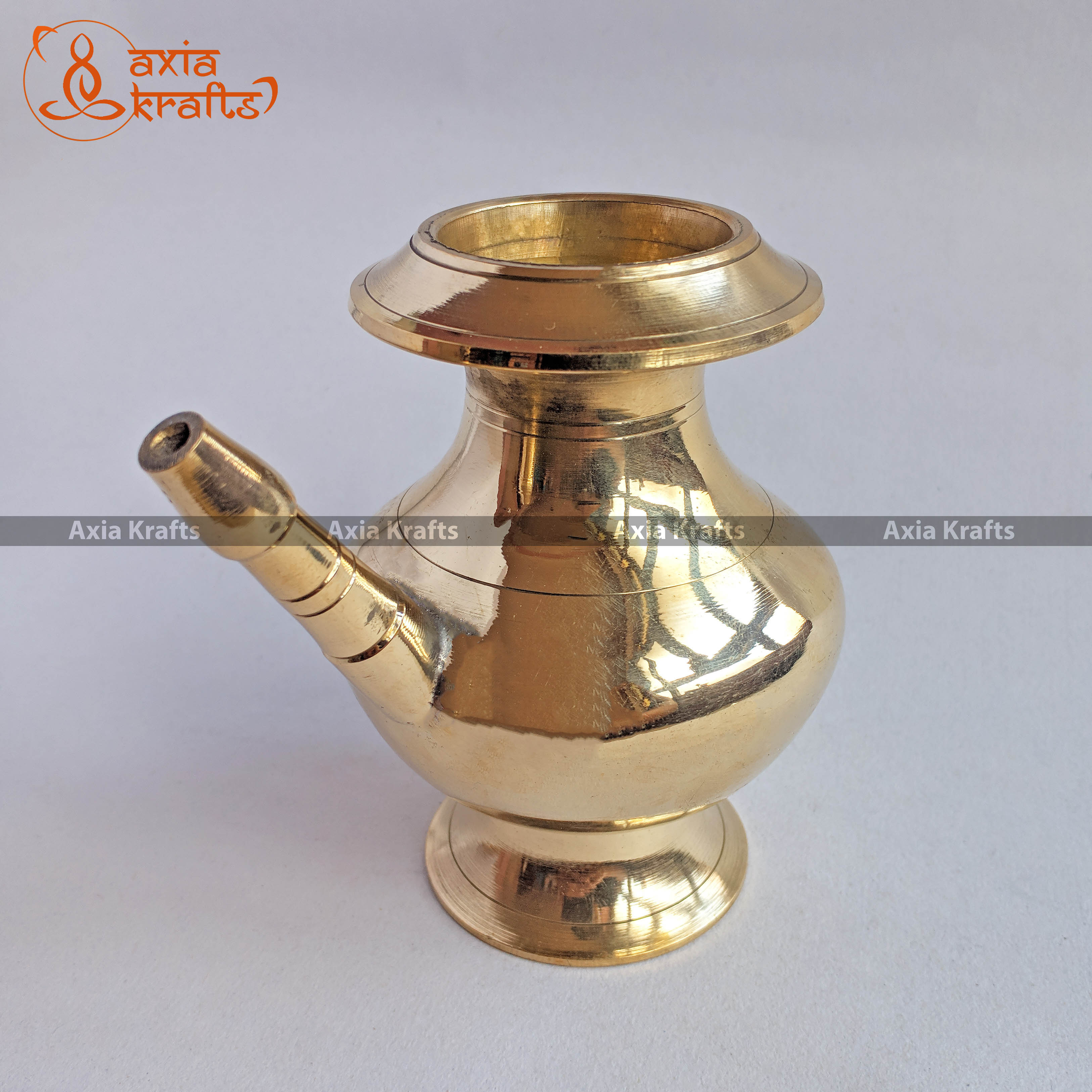 Axia Krafts Brass Puja Karuwa 4.33" Dhalod Karuwa Sano Karuwa Gift item Decorative items Typical item