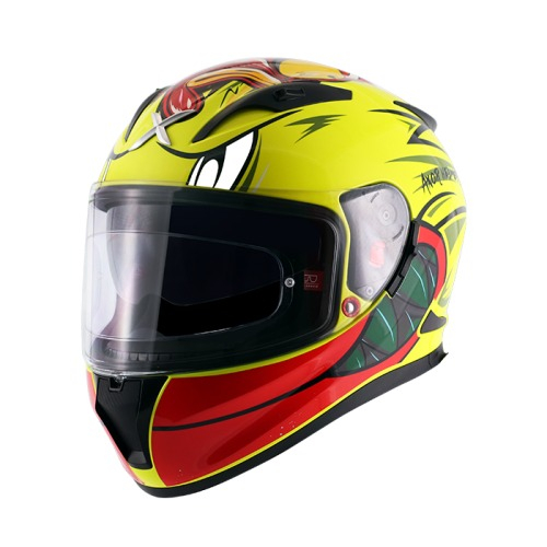 Axor Street Racing Duck Yellow Red Helmet