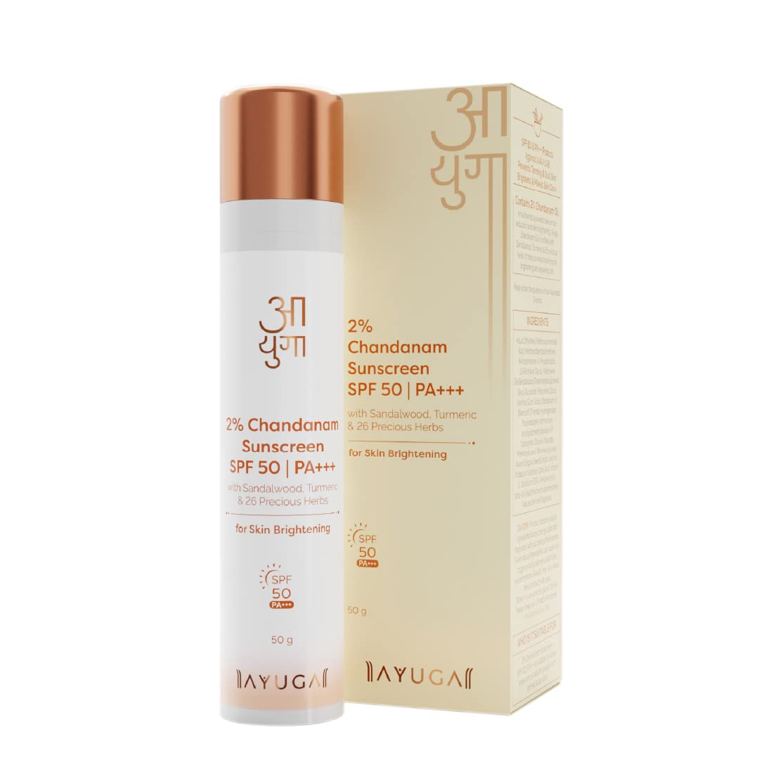 Ayuga 2% Chandanam Sunscreen Spf 50/Pa+++ 50 ml