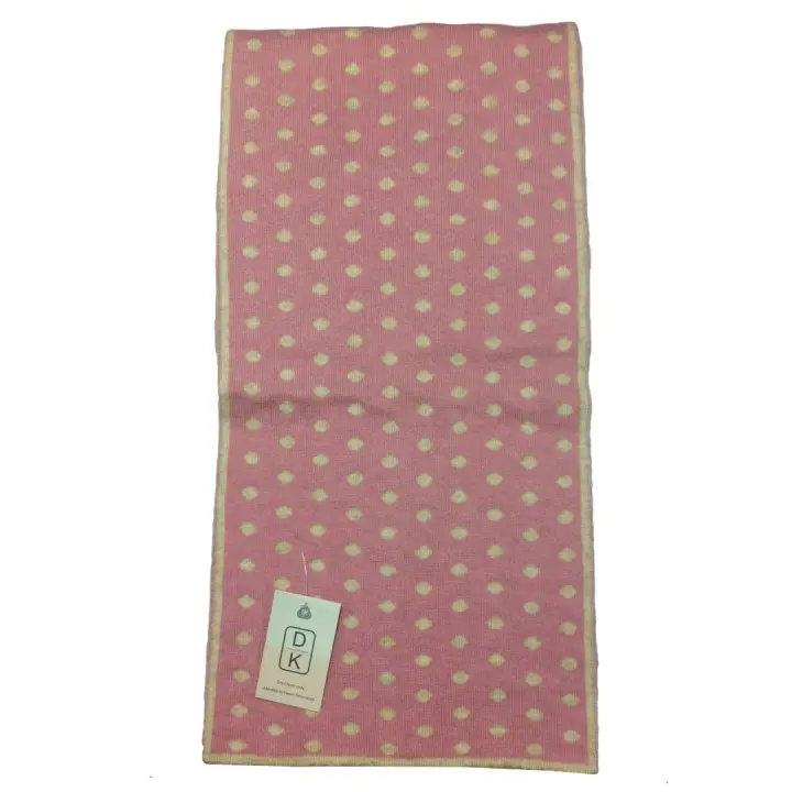 Pink Dotted Pashmina Scarf For Women