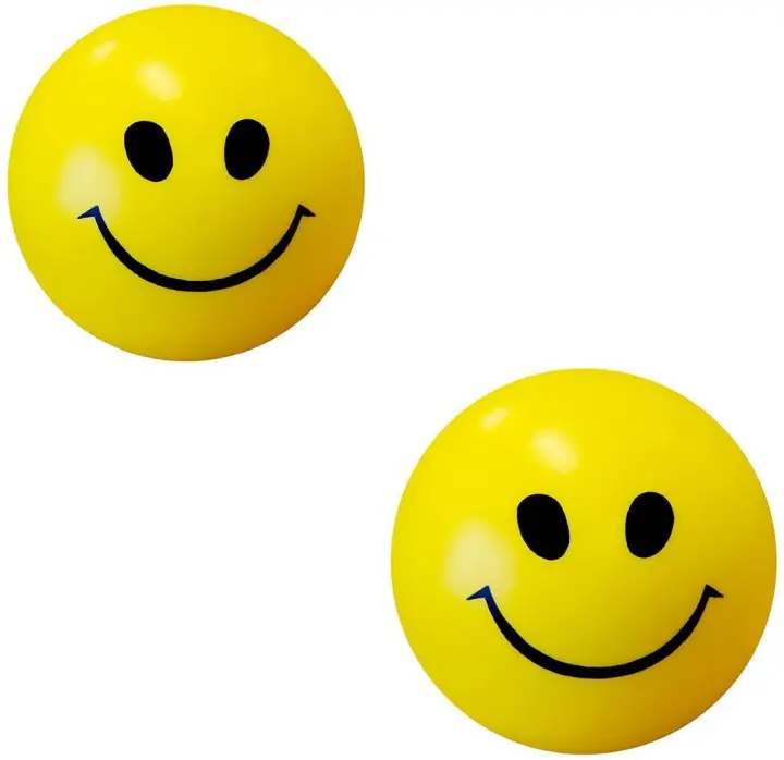 Stress Reliver Smiley Ball Squeeze Ball For Hand Strengthening Hand Grip Pack Of 4 Pieces