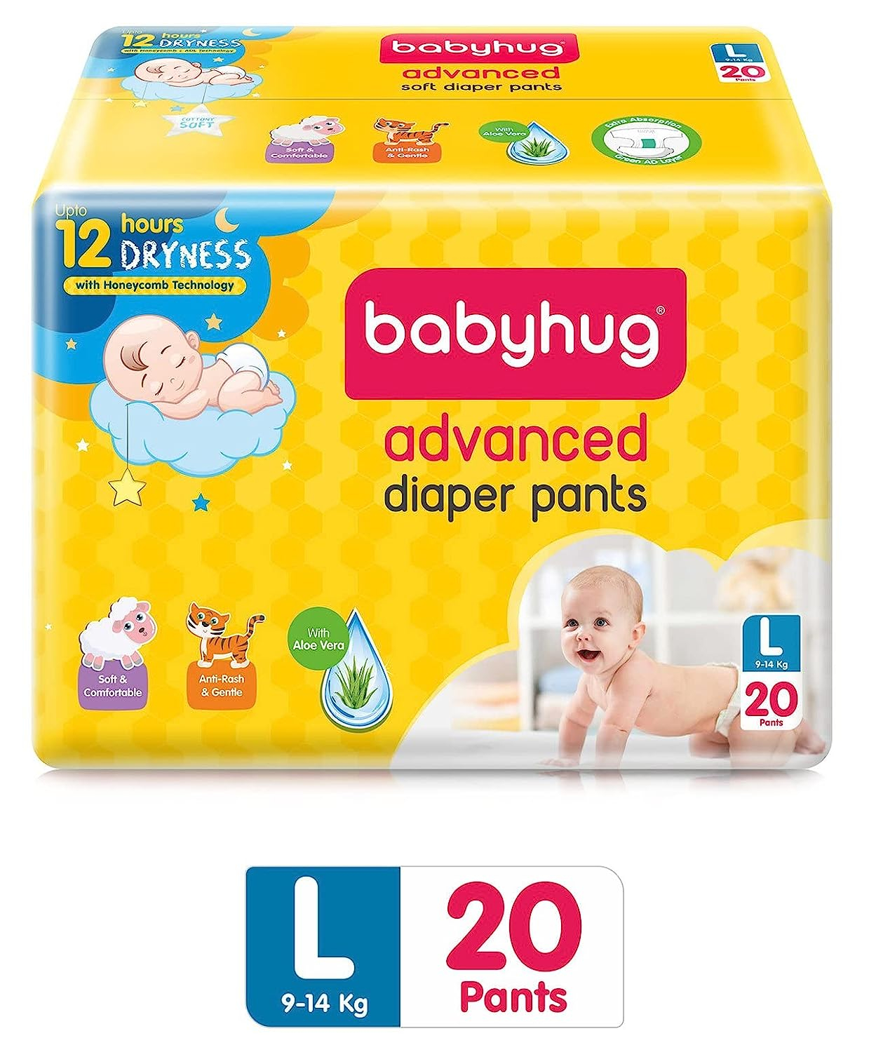 Baby Hug Advanced Pant Style Diapers Large-20 Pieces