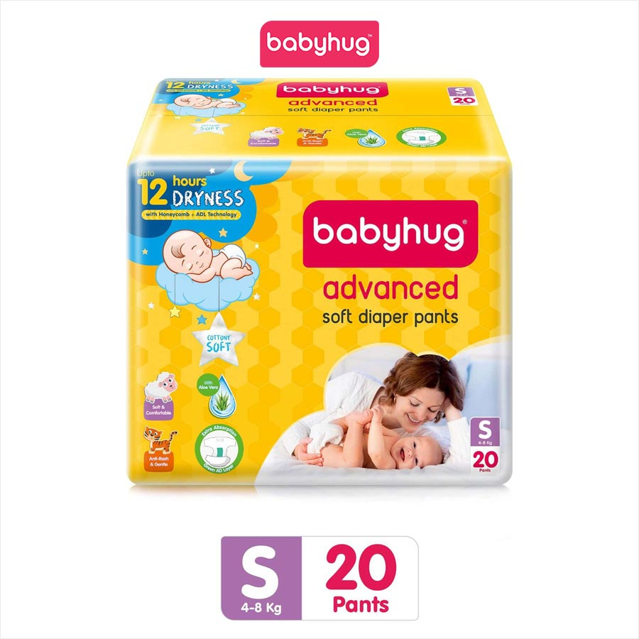 Baby Hug Advanced Pant Style Diapers  Small-20 Pieces