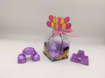 The Chocolate Garden's 10 Pcs Baby Balloon Chocolate Pack (Pink) TCGI001