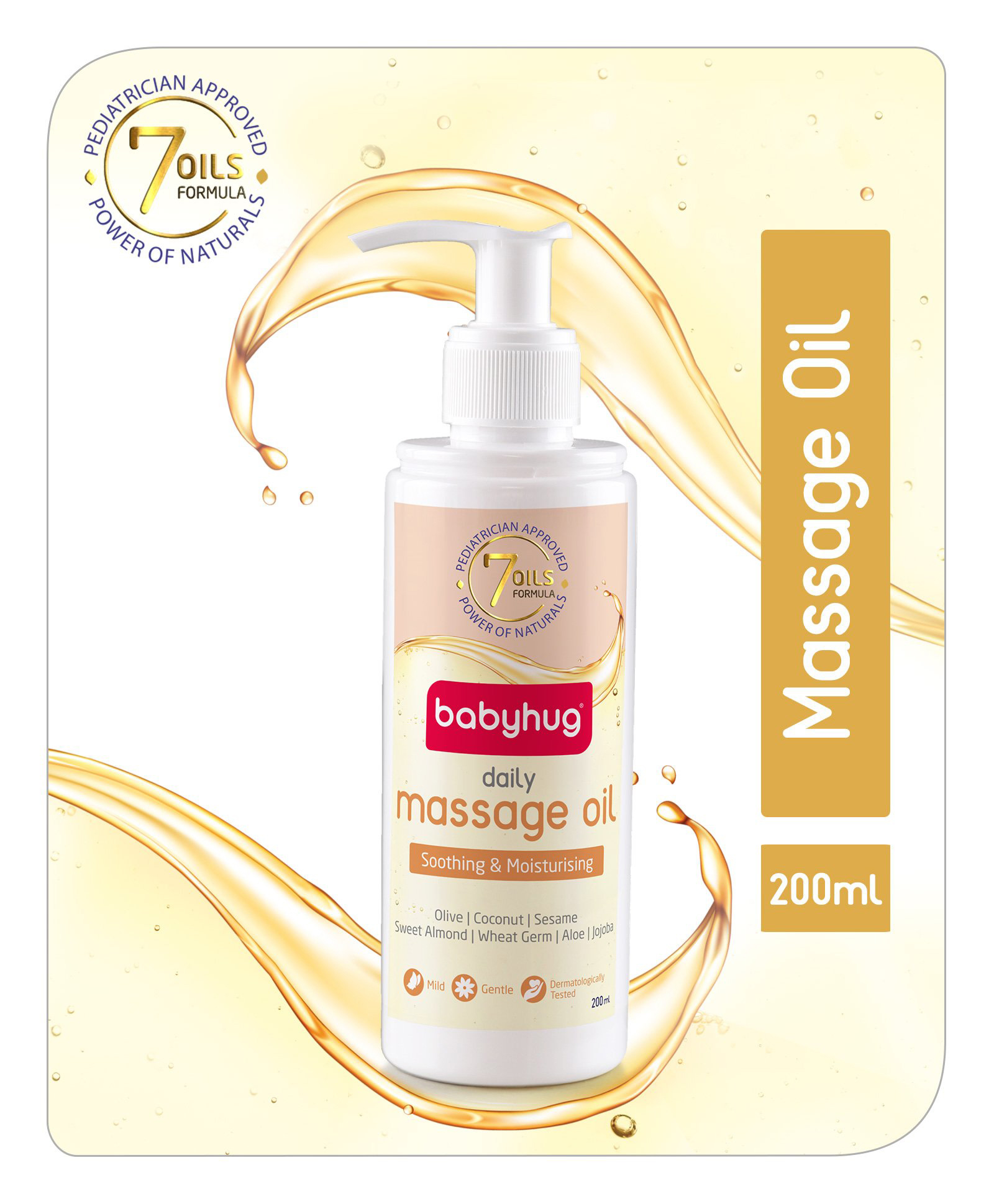 Babyhug Daily Massage Oil - 200 ml